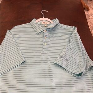 Peter Millar blue Striped Polo Shirt